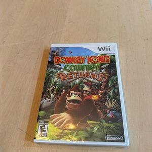 Nintendo Donkey Kong Country Returns Wii Game Multicolor